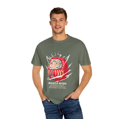 Daruma Good Luck Charm Japanese Graphic Tee Design