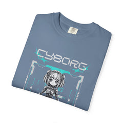 Kawaii Anime Tee - Cyberpunk Robot Design - Cute Gift