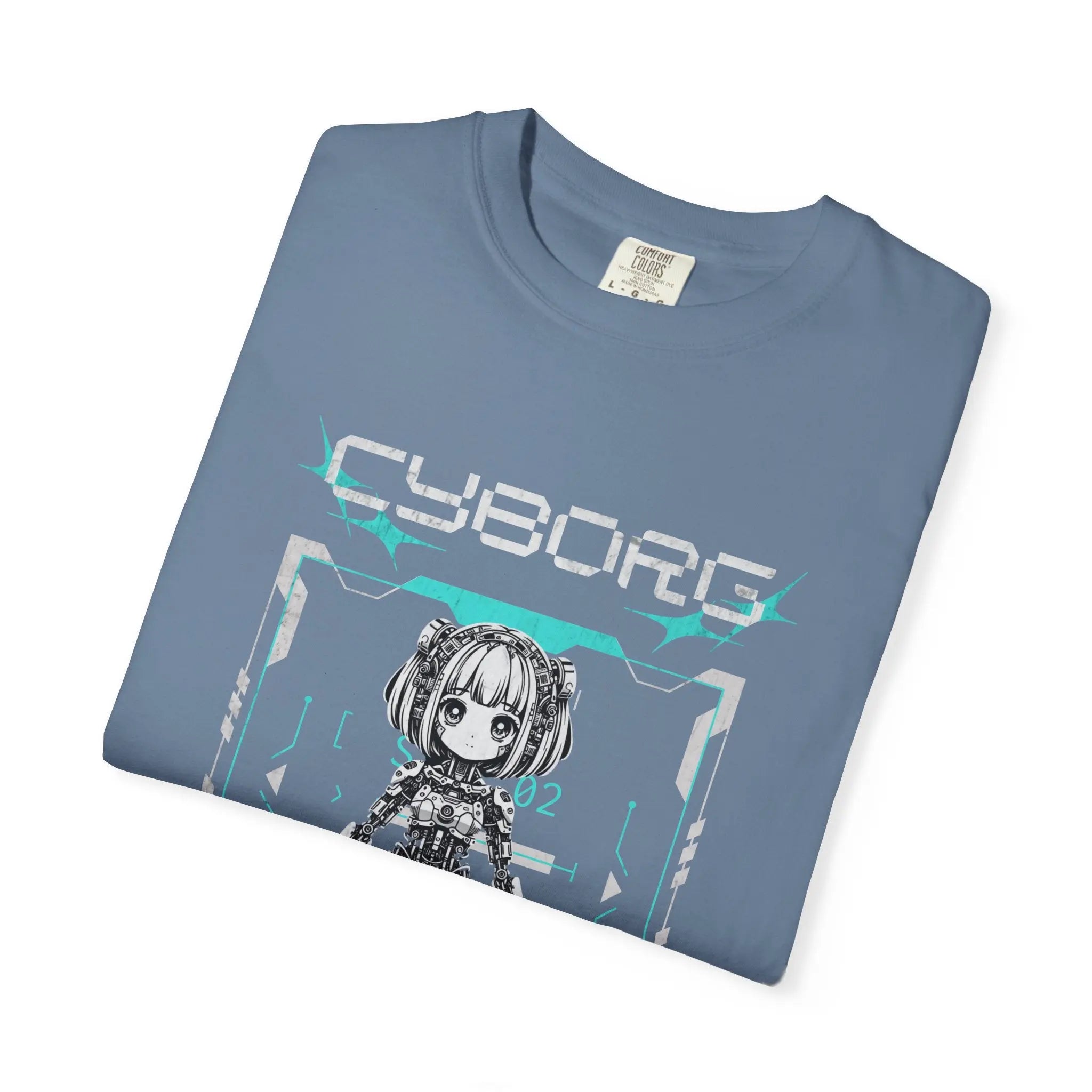 Kawaii Anime Tee - Cyberpunk Robot Design - Cute Gift - Sinful Threads