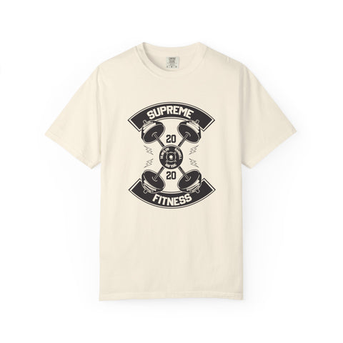 Supreme Fitness with Weights Gym Workout Graphic T-Shirt