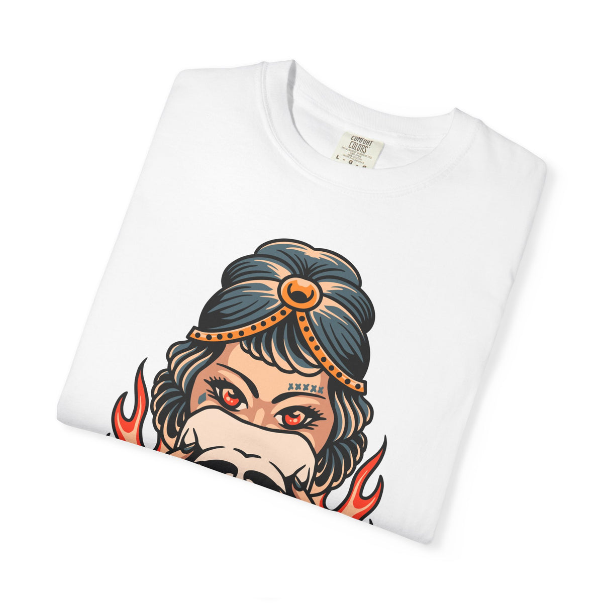 Traditional Tattoo Shirt - Fortune Teller Tee - Skull Graphic Top