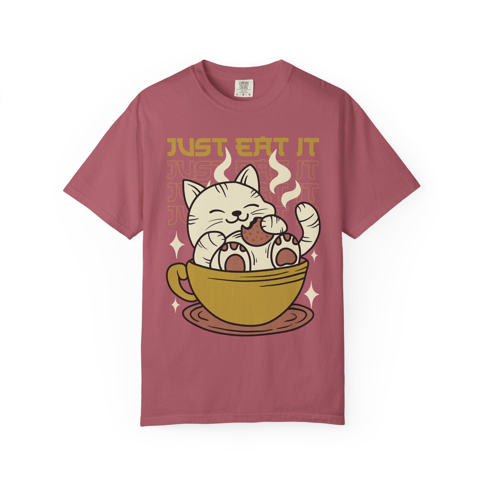 Kawaii Cat Shirt - Cookie Kitty Tee - Tea Cup Cat Top - Sinful Threads