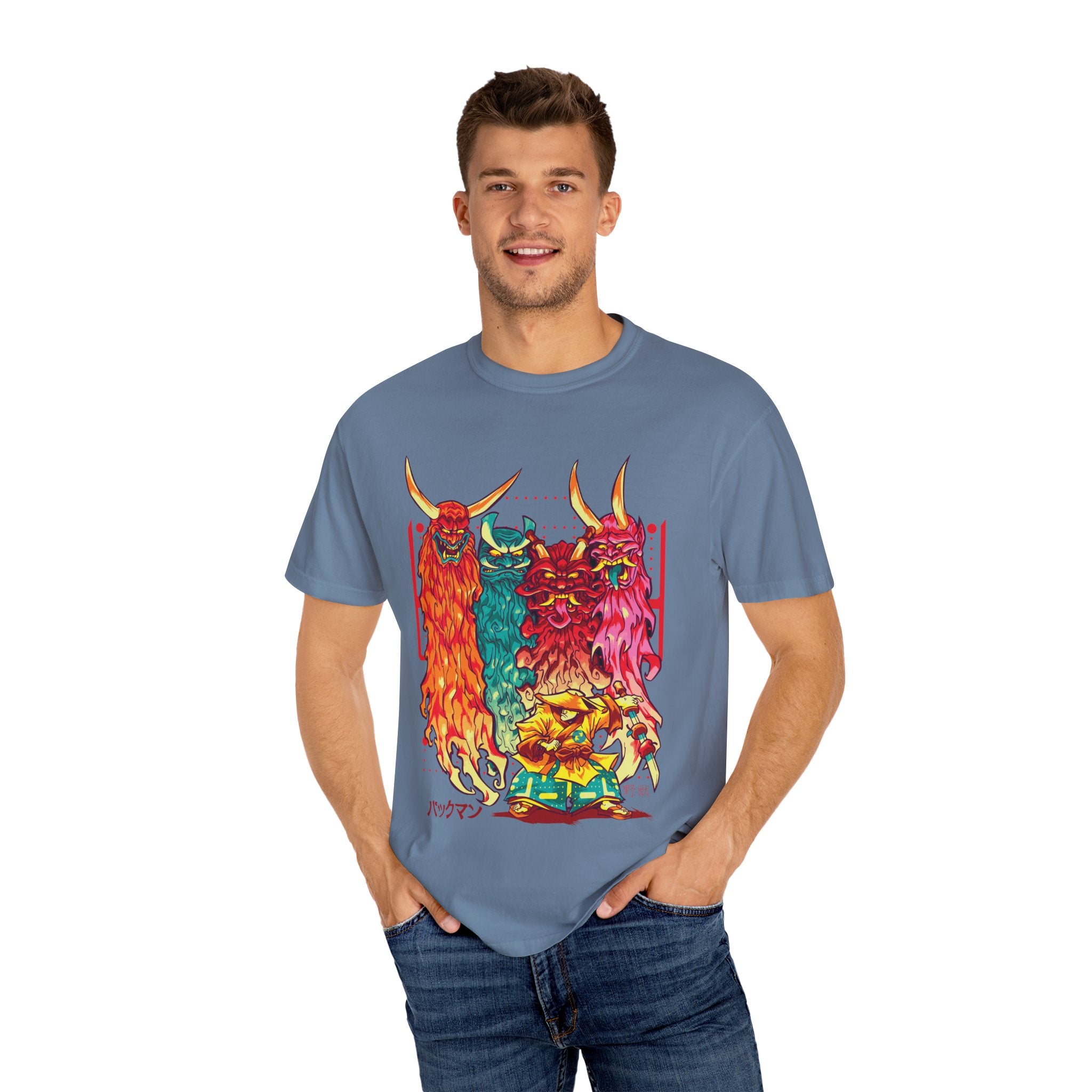 Oni T Shirt - Samurai Tee with Bold Japanese Design - Sinful Threads