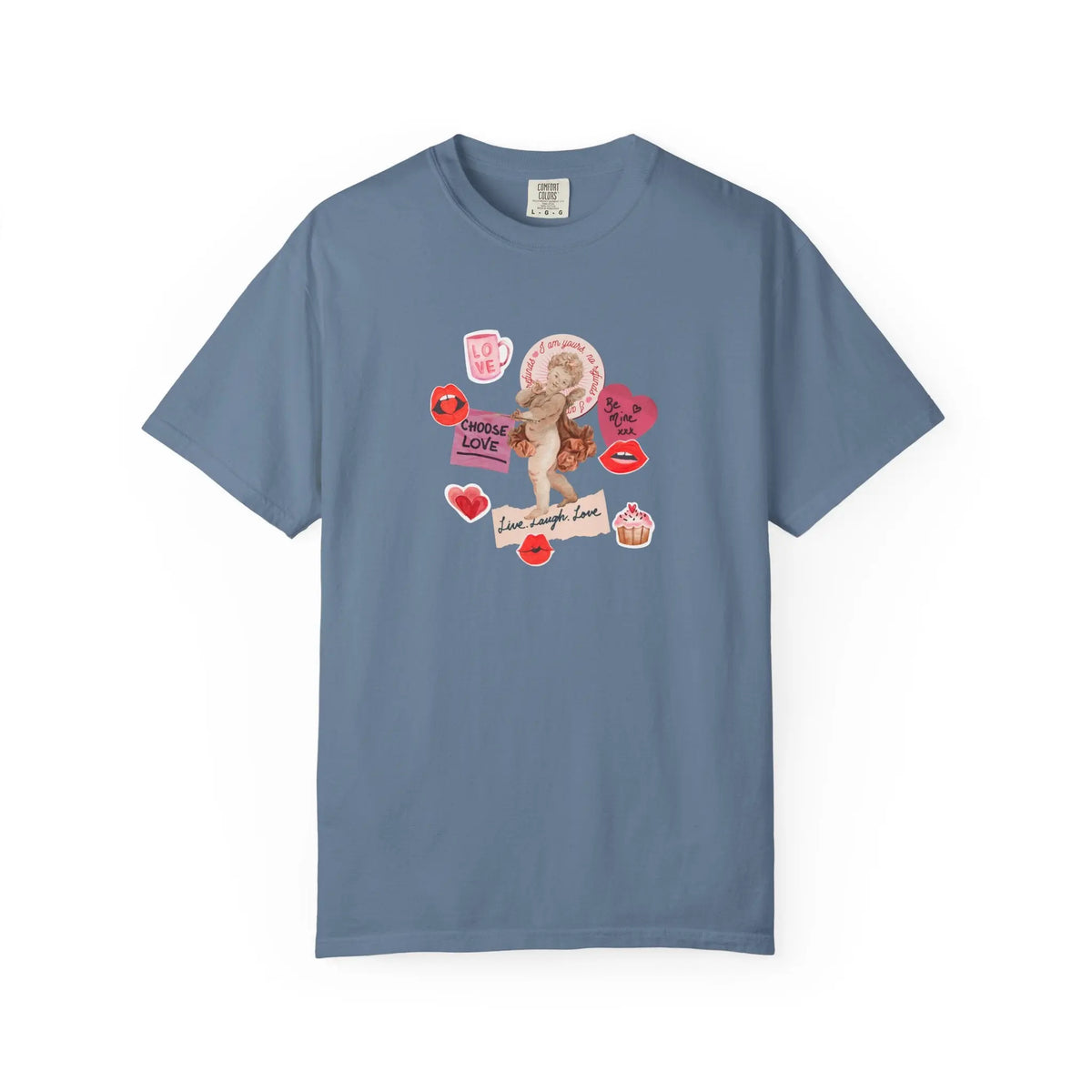Romantic Graphic Cupid Love Quotes Valentine T-Shirt - Sinful Threads
