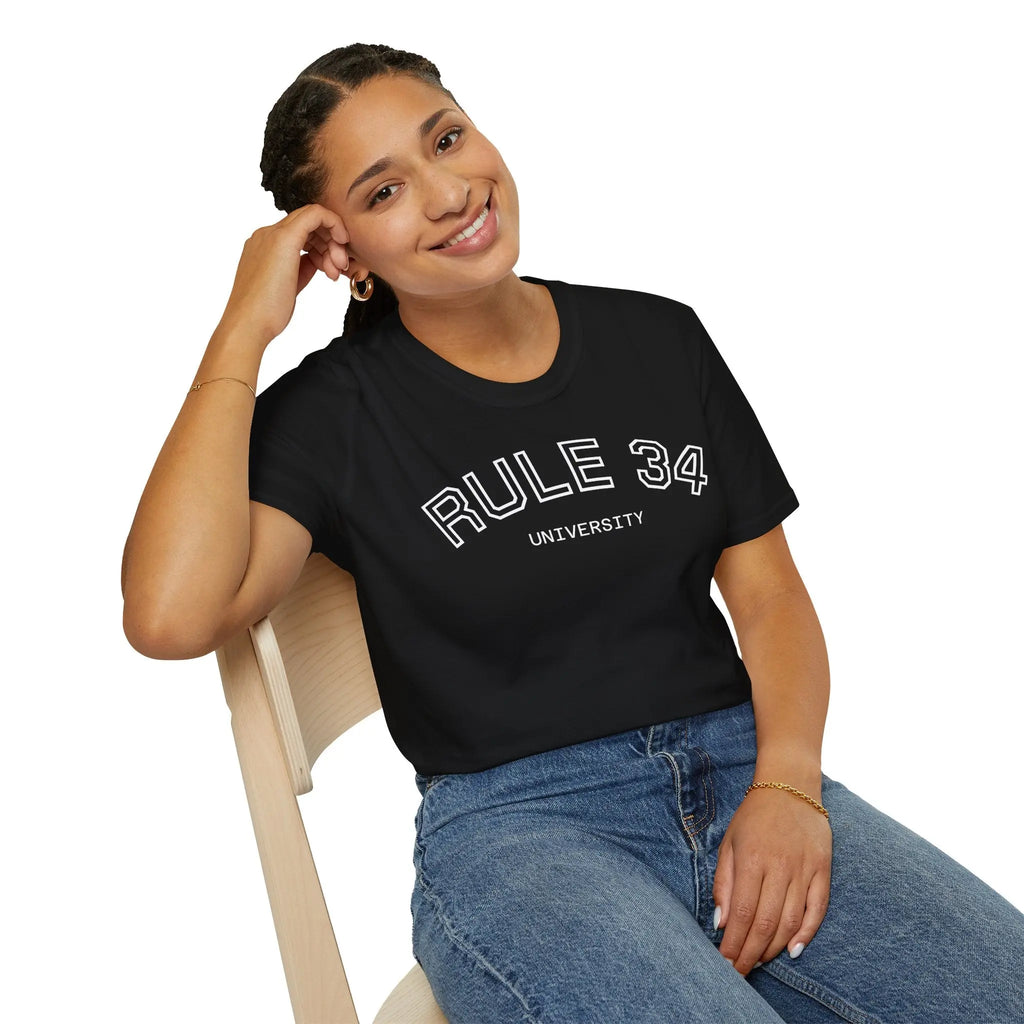 Rule 34 University Shirt - Funny Meme & Internet Culture Tee Printify