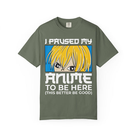 Paused Anime Shirt – Graphic Meme Tee