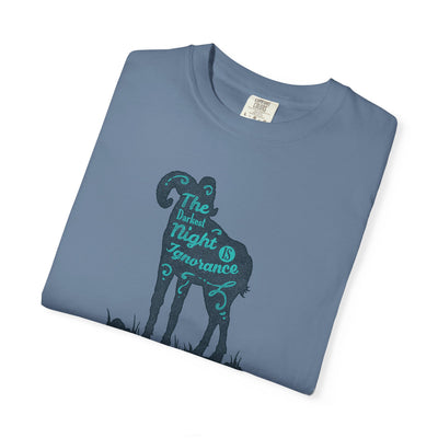 The Darkest Night Ignorance Illustration Unisex T-Shirt - Sinful Threads