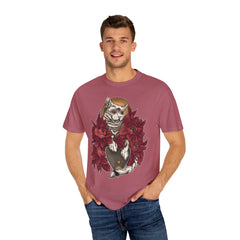 Occult Cat Tee - Weirdcore Ouija Shirt - Floral Graphic