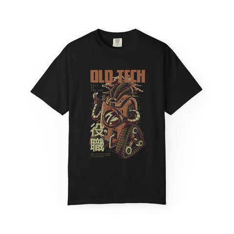 Retro Old Tech Post Of The End Robot Illustration T-Shirt