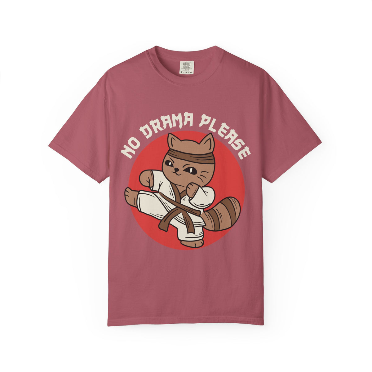 Karate cat shirt - no drama please tee - funny gift