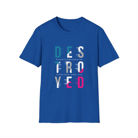 Destroyed Urban Graphic Tee - Authentic Distressed Streetwear