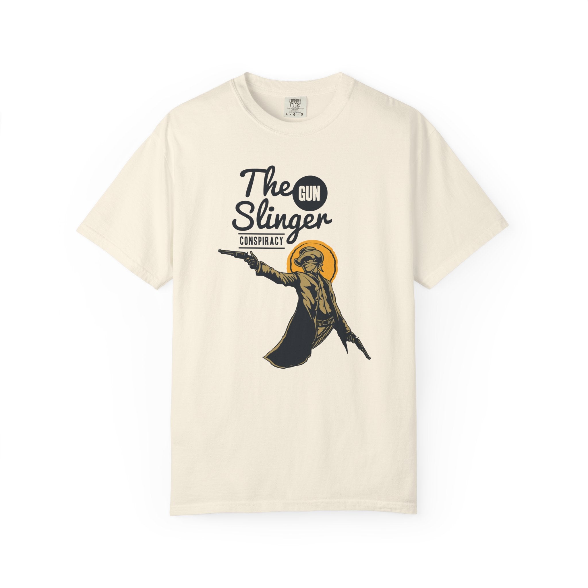 Gunslinger Graphic Tee Conspiracy Cowboy - Western Unisex - Sinful Threads
