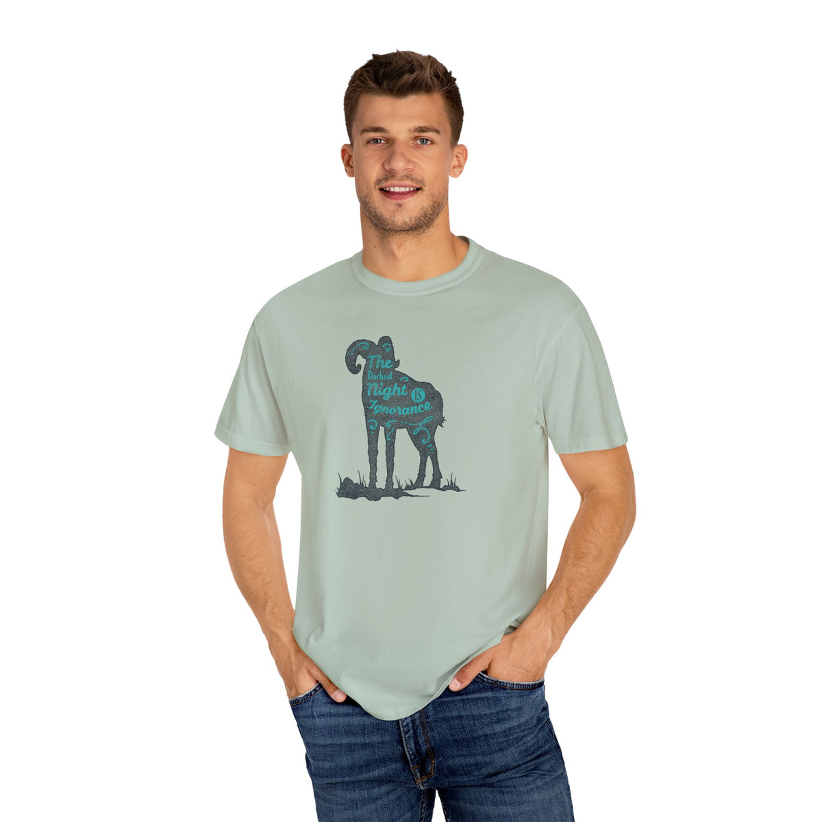 The Darkest Night Ignorance Illustration Unisex T-Shirt - Sinful Threads