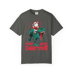 Santa T-Rex Shirt - Funny Dino Christmas Tee - Holiday Gift