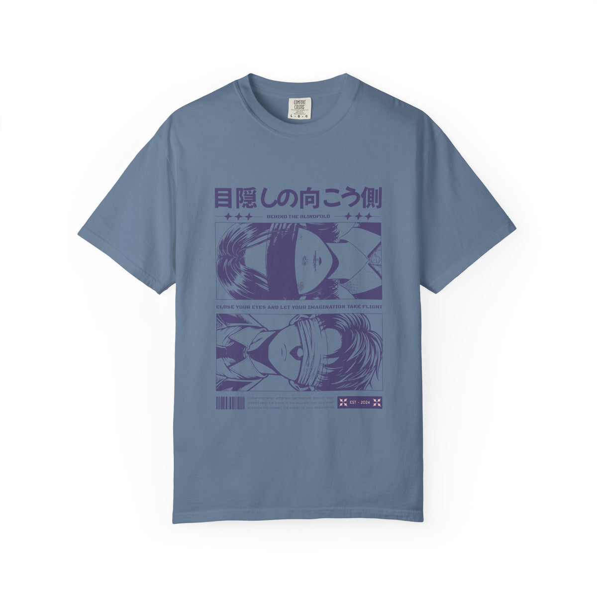 Blindfolded Anime Tee - Artistic Imagination - Dreamer Gift