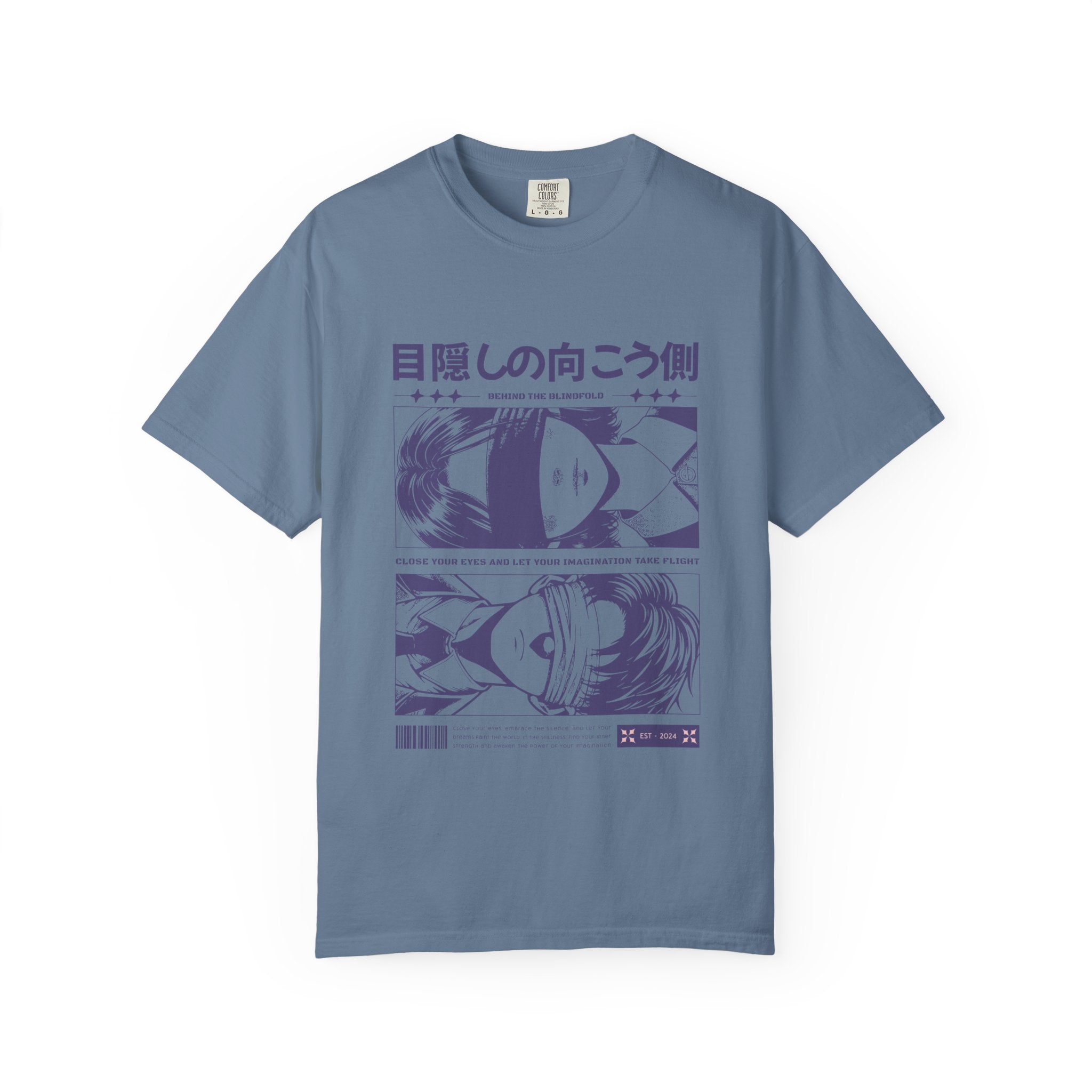 Blindfolded Anime Tee - Artistic Imagination - Dreamer Gift - Sinful Threads