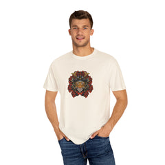 Samurai Tiger Shirt - Japanese Floral Tee - Cool Art Gift