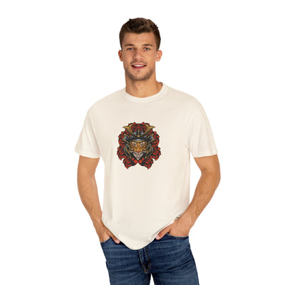 Samurai Tiger Shirt - Japanese Floral Tee - Cool Art Gift - Sinful Threads