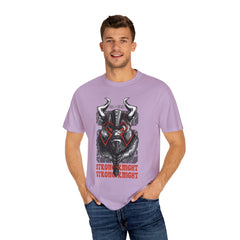 Strong Knight Design with Bold Graphics T-Shirt