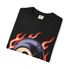 Billiards Player Shirt - Flaming Eight Ball - Pool Player Gift - Sinful Threads