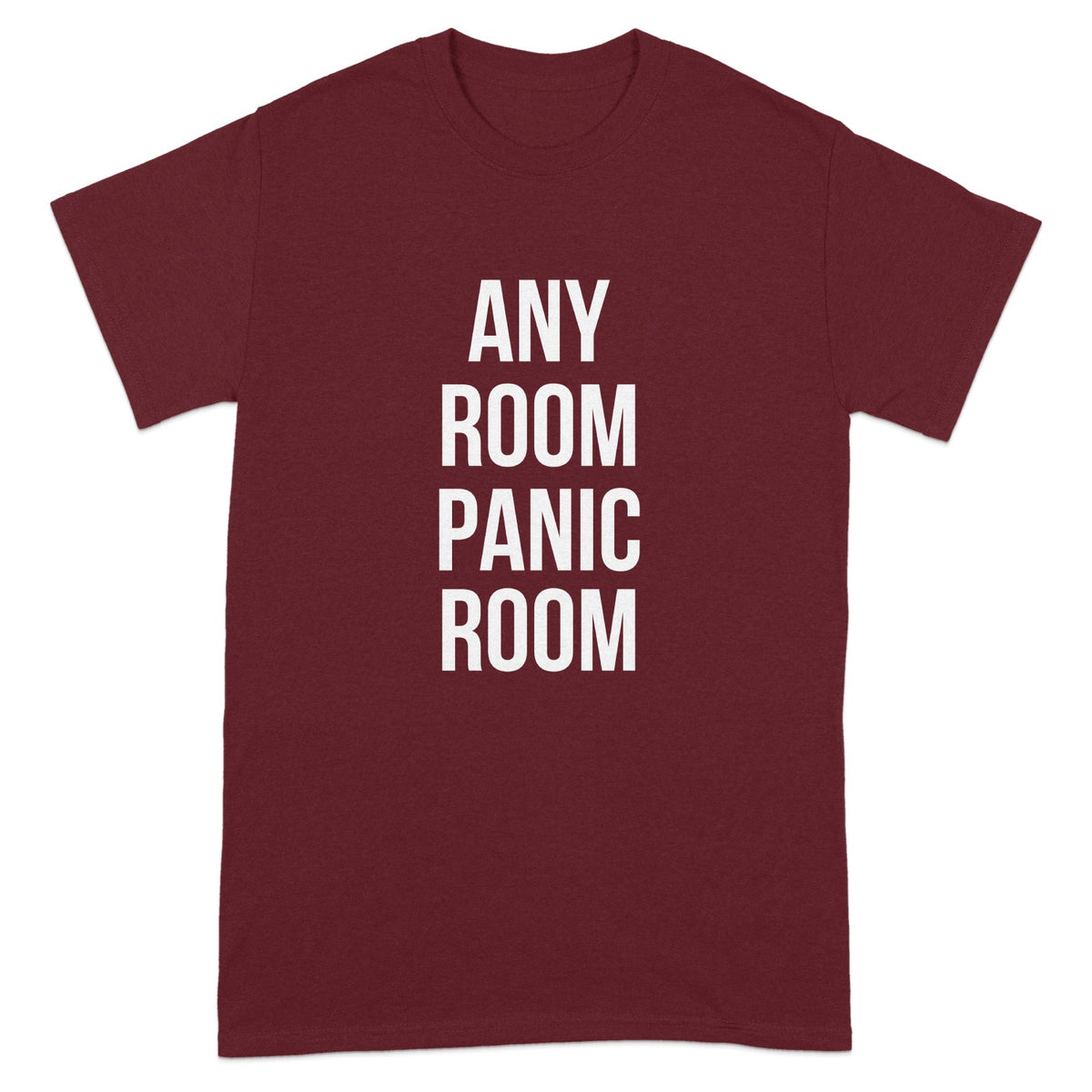 ANY ROOM PANIC ROOM Text Graphic Tshirt product