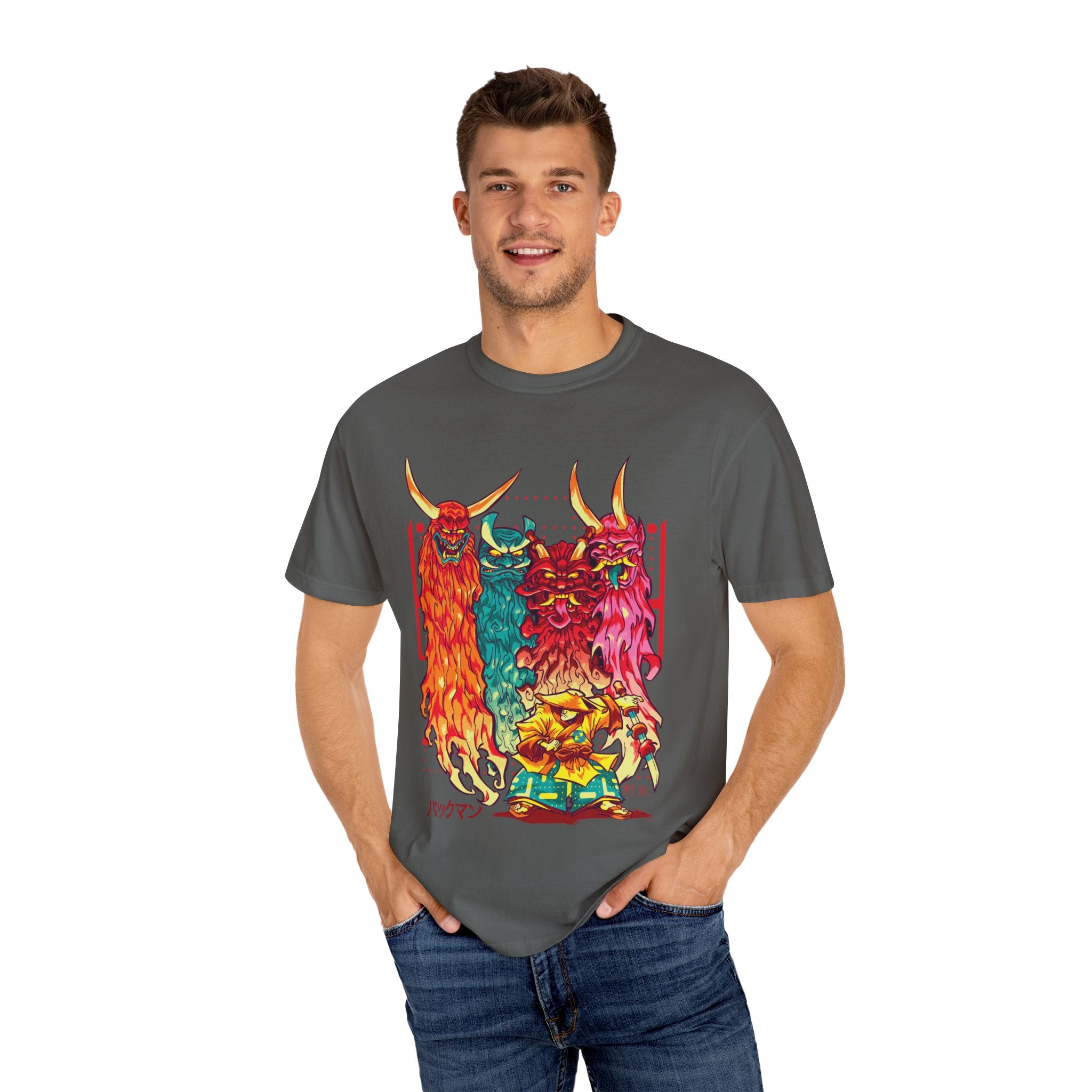 Oni T Shirt - Samurai Tee with Bold Japanese Design - Sinful Threads