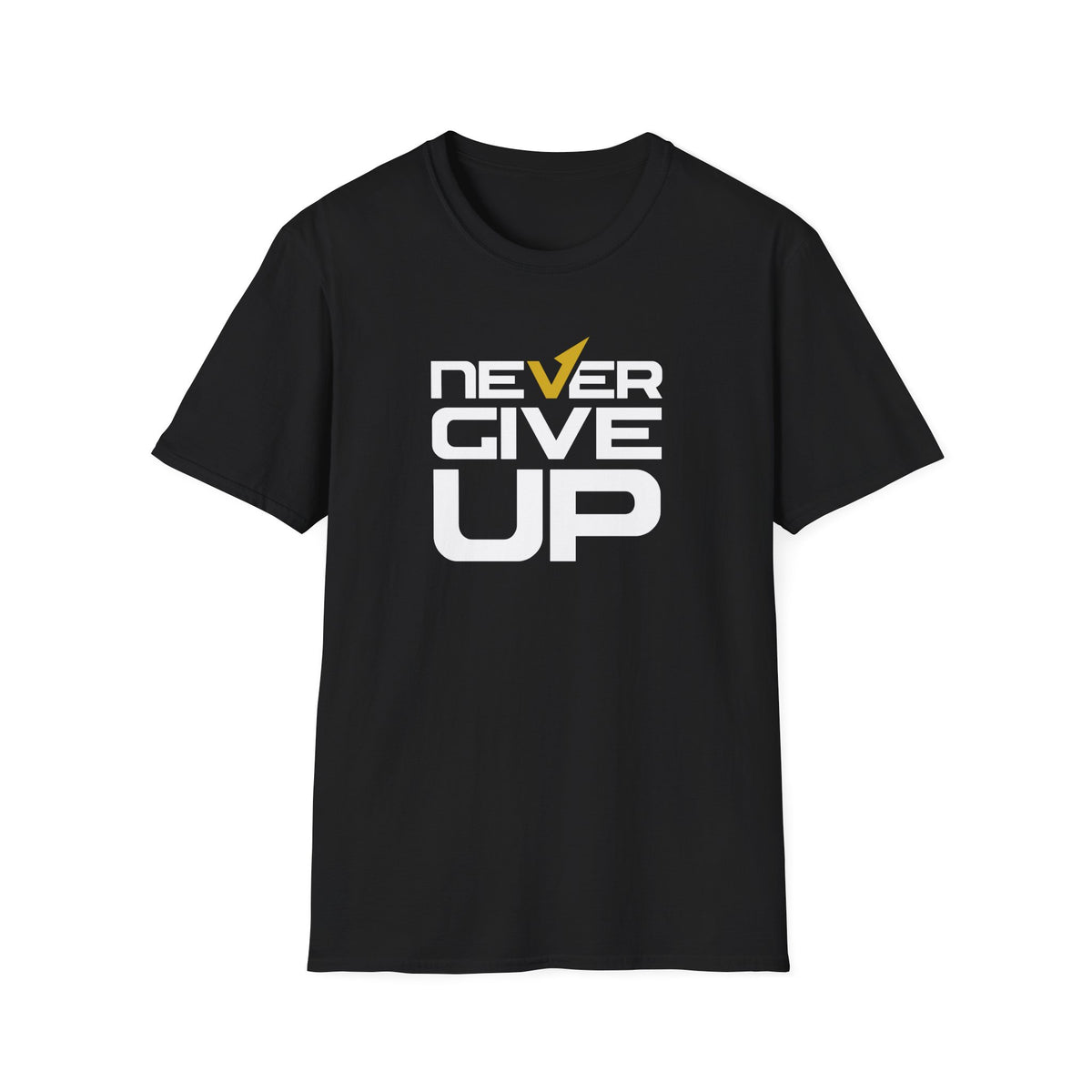 Never Give Up Motivational Graphic Tee - Inspiring Persistence