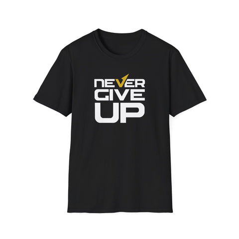 Never Give Up Motivational Graphic Tee - Inspiring Persistence