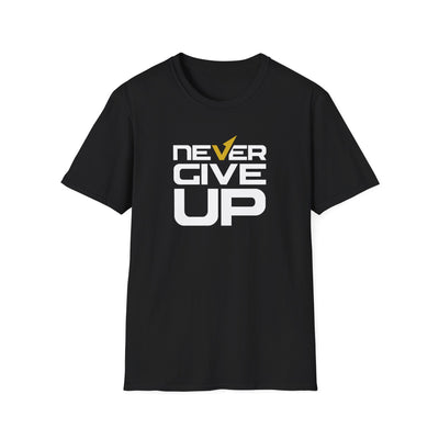 Never Give Up Motivational Graphic Tee - Inspiring Persistence - Sinful Threads