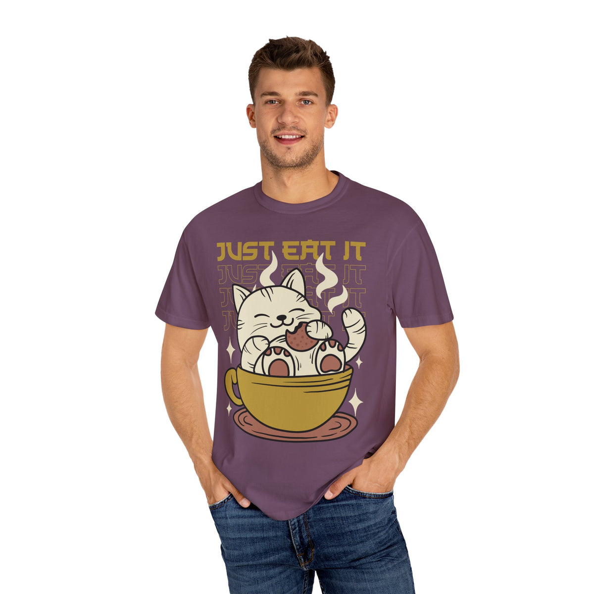 Kawaii Cat Shirt - Cookie Kitty Tee - Tea Cup Cat Top