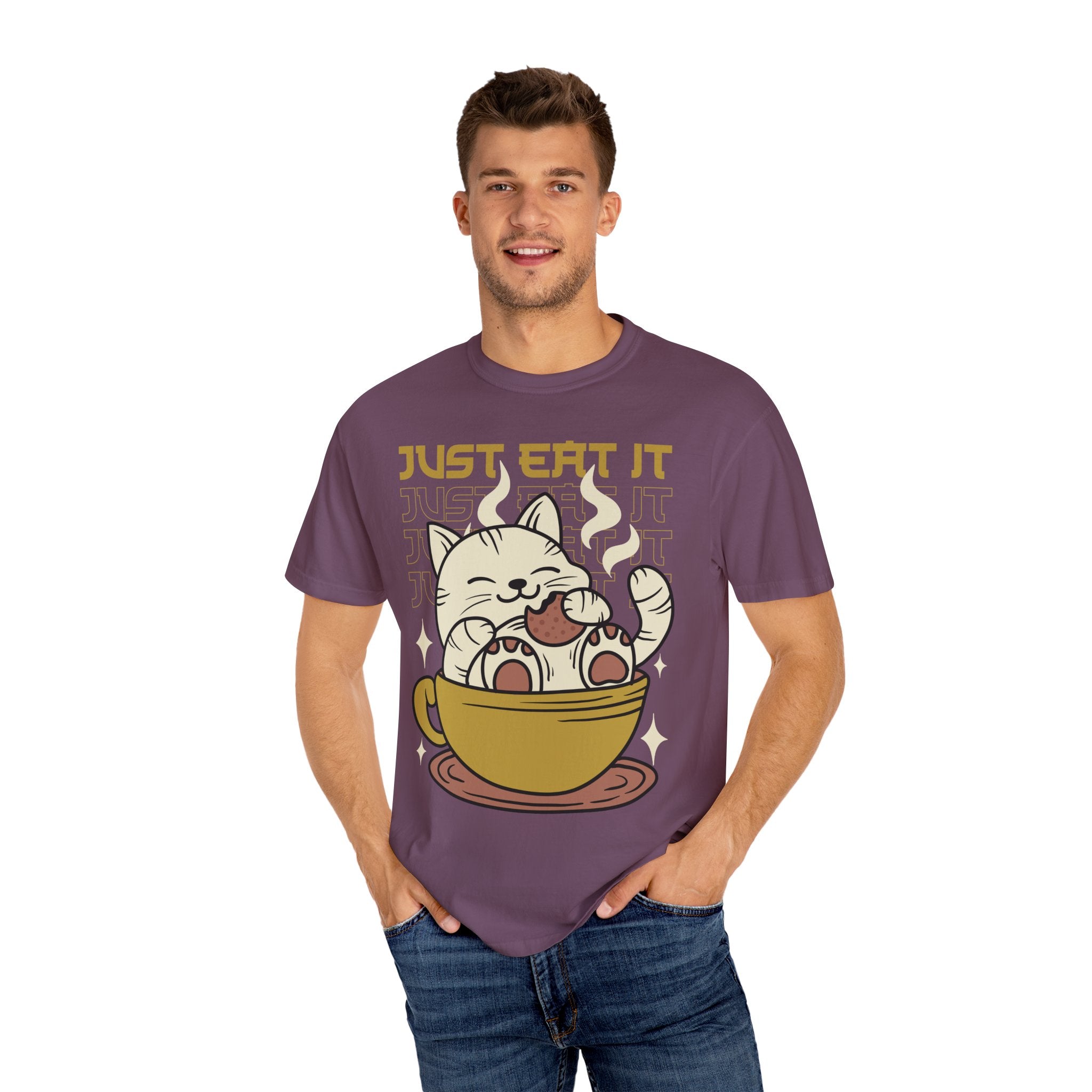 Kawaii Cat Shirt - Cookie Kitty Tee - Tea Cup Cat Top - Sinful Threads