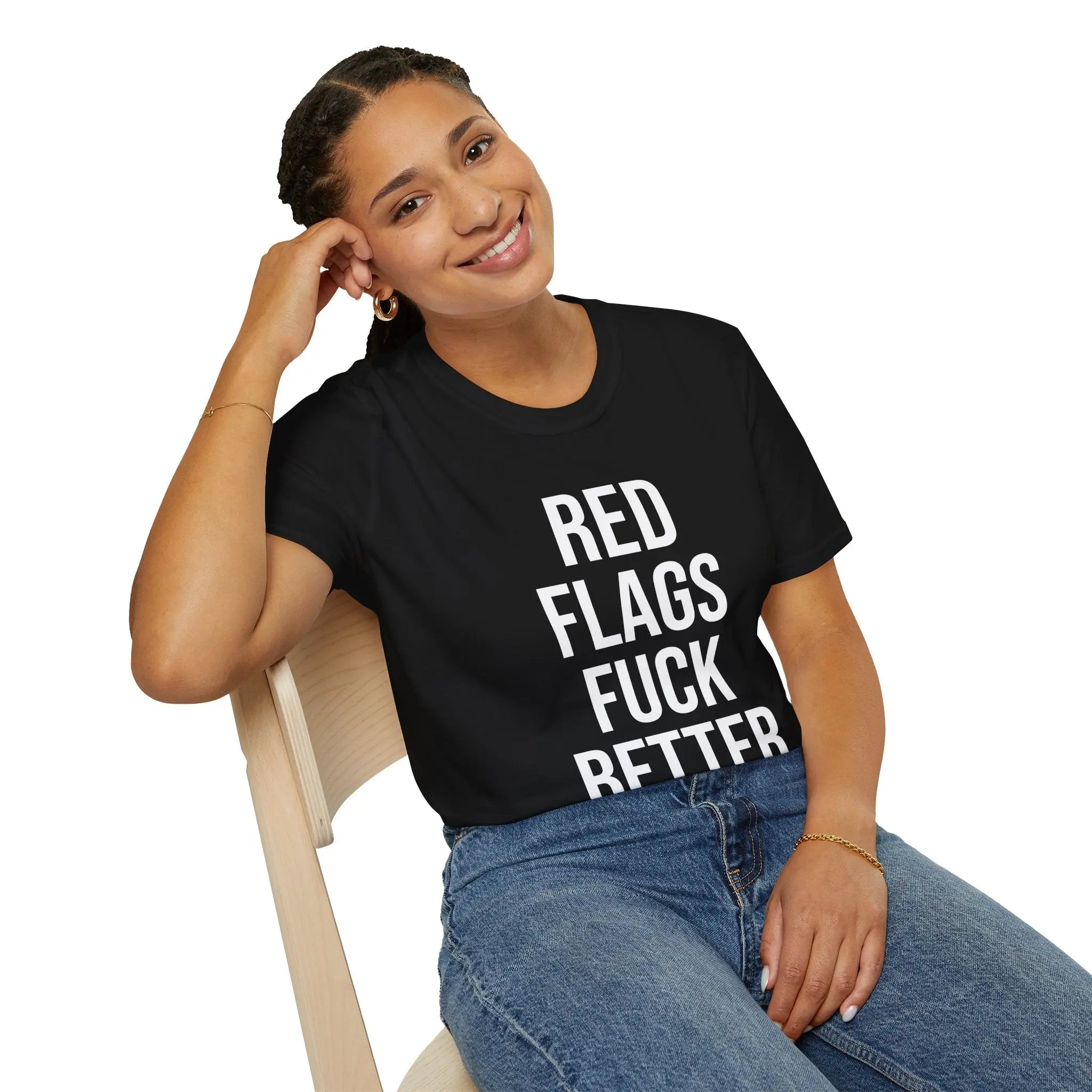 Red Flags Fuck Better Shirt - Sarcastic Dating Humor Tee Printify