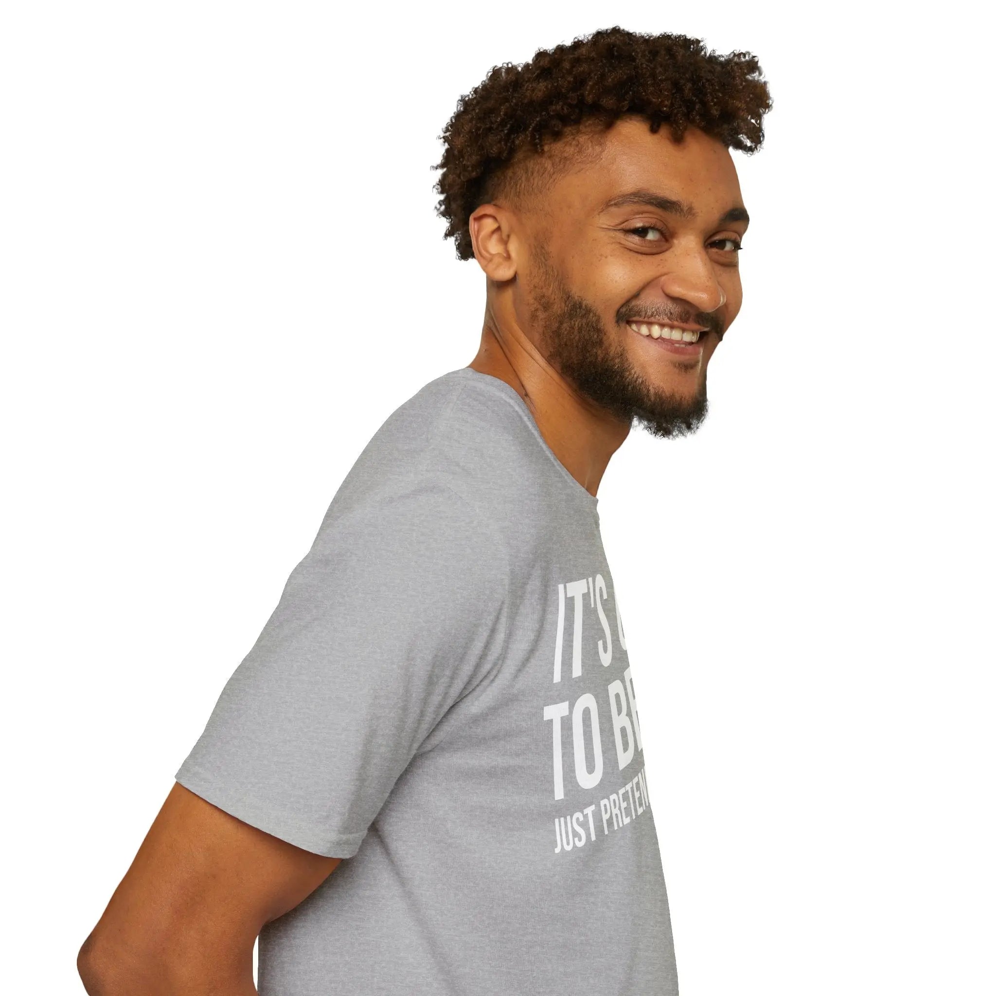 Okay to Be Sad Tshirt - Pretend Happy Mental Health Humor Printify