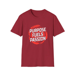 Purpose Fuels Passion Motivational Graphic Tee Statement