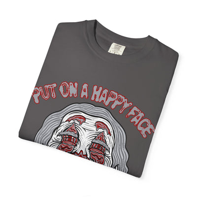 Trippy Clown Shirt - Put On Happy Face Psychedelic Tee Fun - Sinful Threads