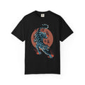 Blue tiger shirt - flame design tee - animal graphic gift - Sinful Threads