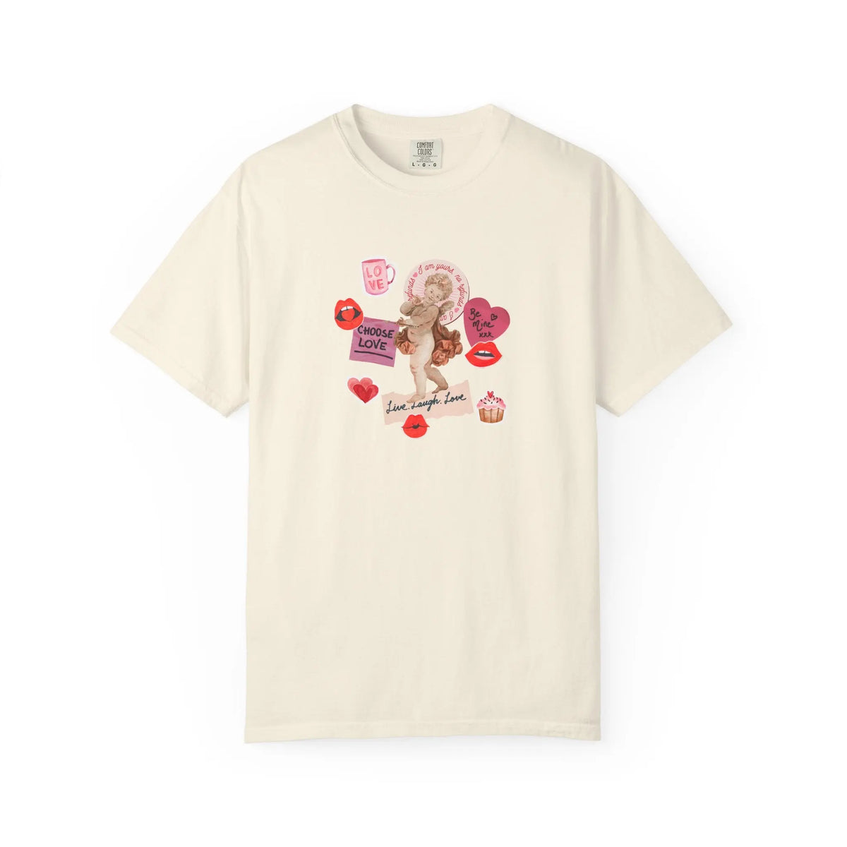 Romantic Graphic Cupid Love Quotes Valentine T-Shirt - Sinful Threads