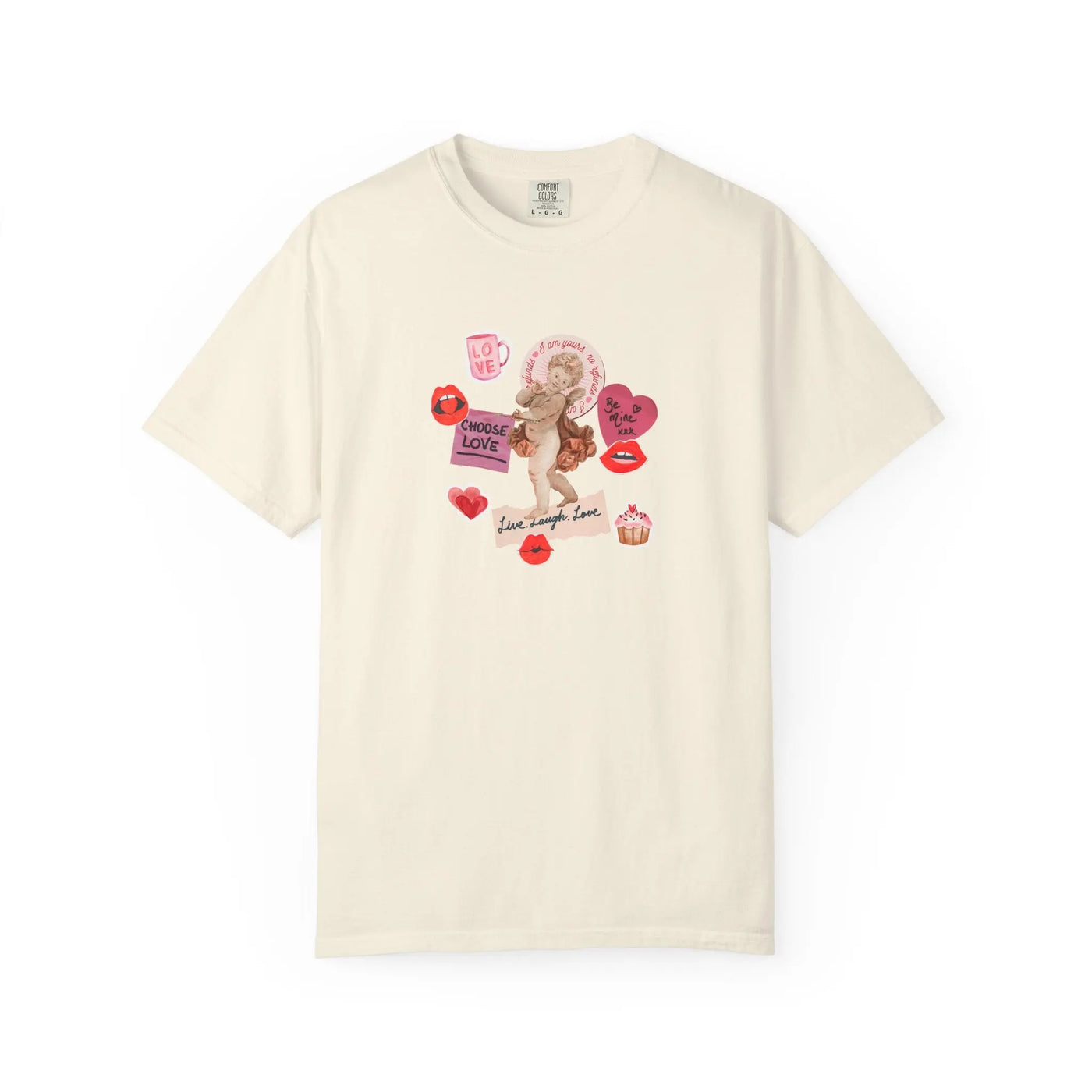Romantic Graphic Cupid Love Quotes Valentine T-Shirt - Sinful Threads