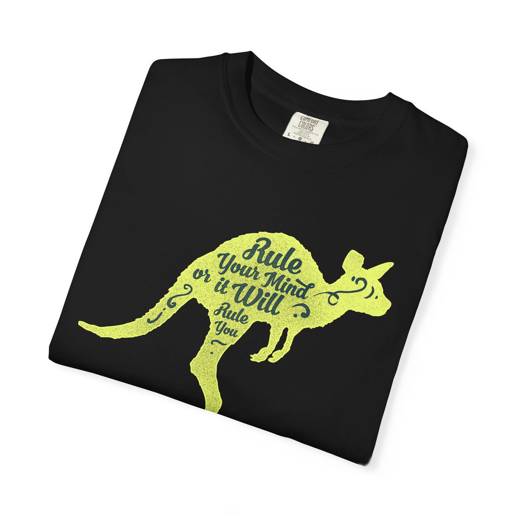 Kangaroo Silhouette with Mental Rules Greatness T-Shirt - Sinful Threads
