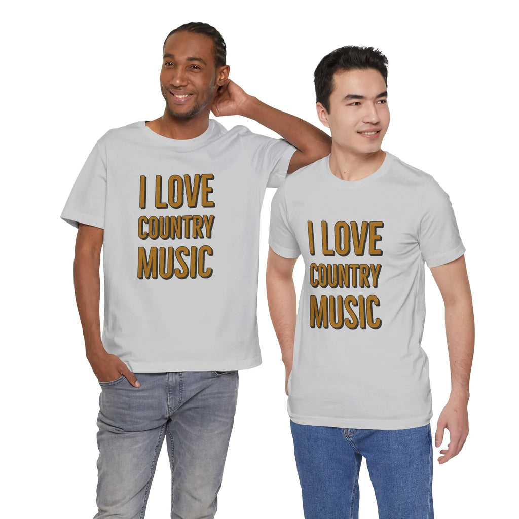 I Love Country Music Graphic Tee - Country Fan Festival Shirt Printify