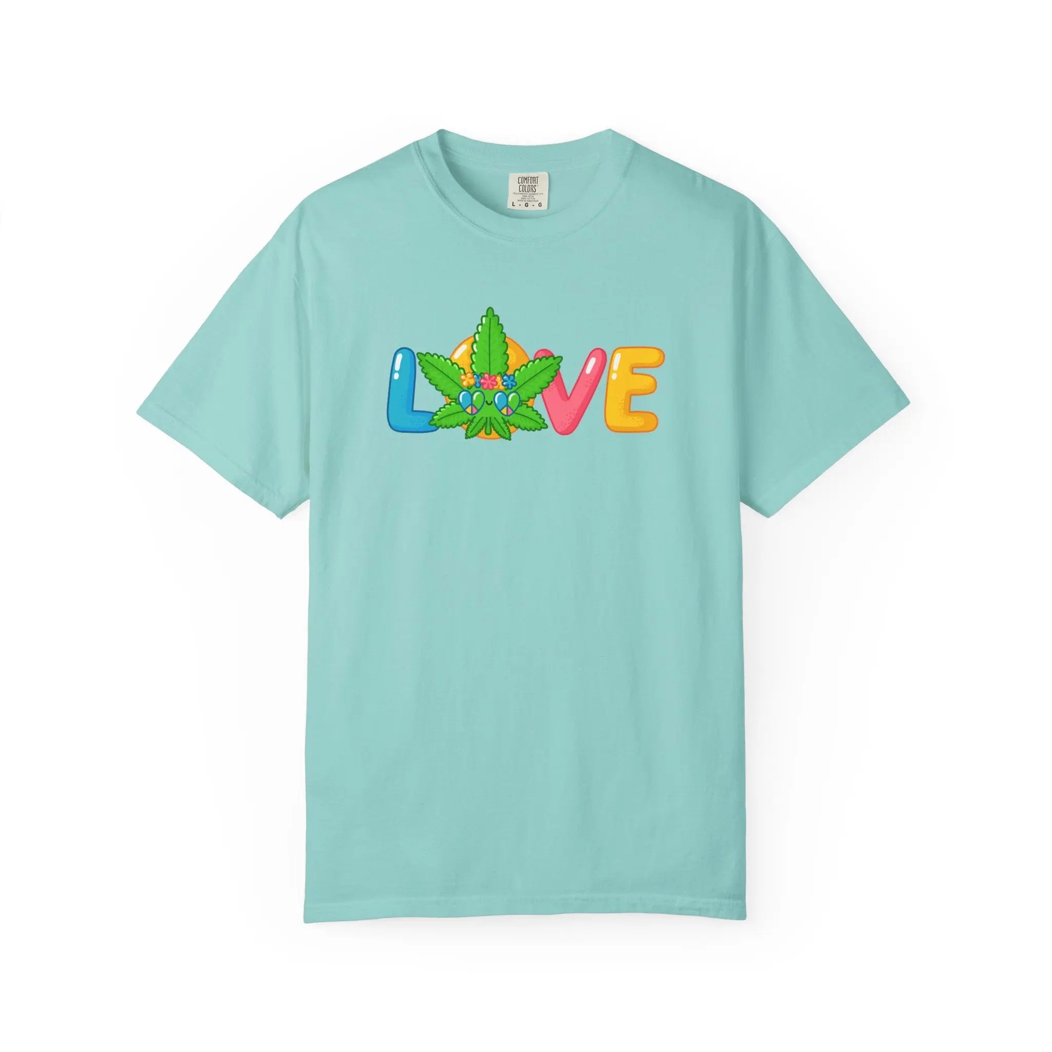 Love Stoner Graphic Shirt - Buy Minimalist Cannabis Valentine Gift - Sinful Threads