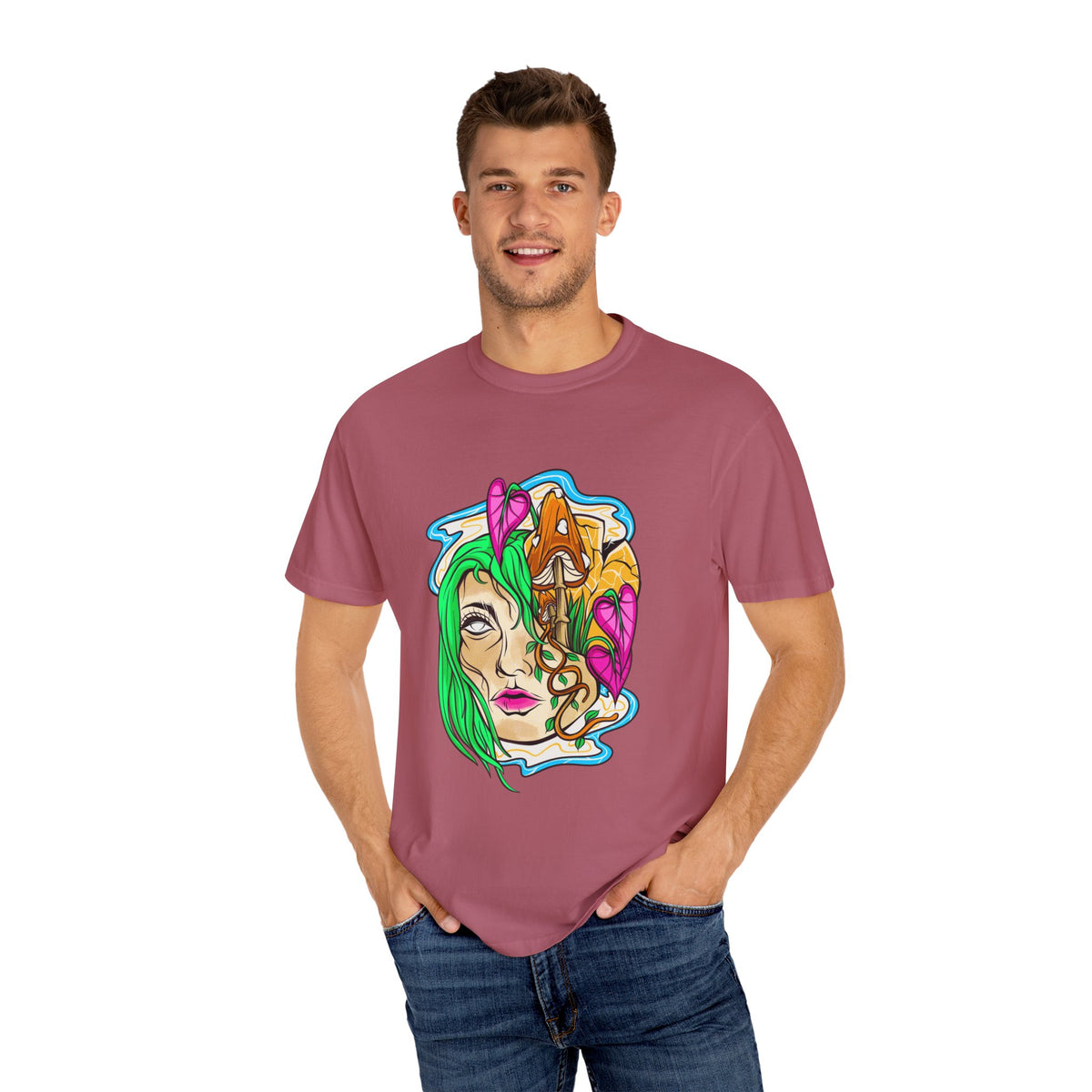 Fairy Core Shirt - Surreal Nature Art - Mushroom Lover Gift