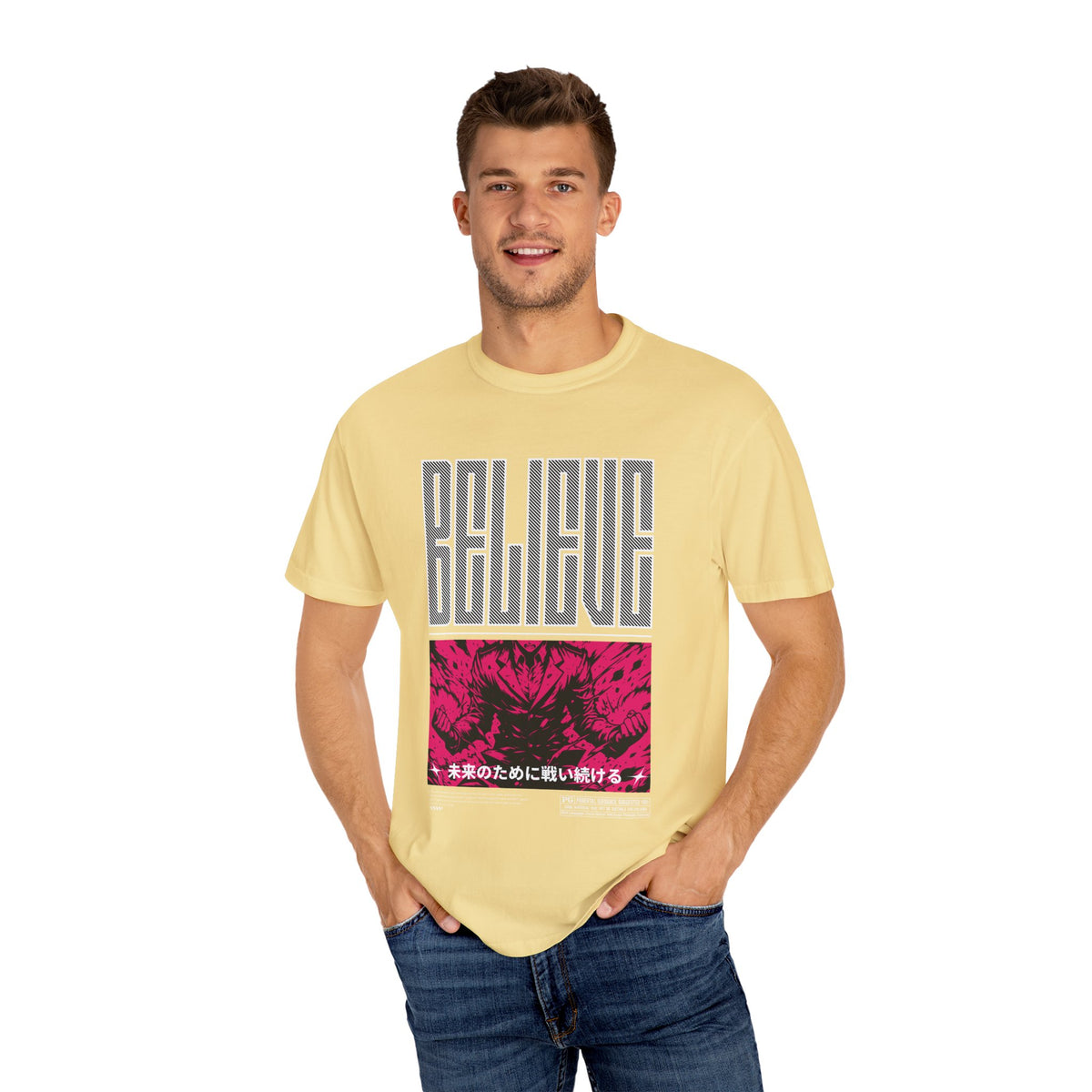 Believe Anime Tee - Bold Japanese Motivational - Gift