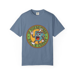 Funny Coffee Shirt - Tired Needs Coffee - Sarcastic Quote Tee