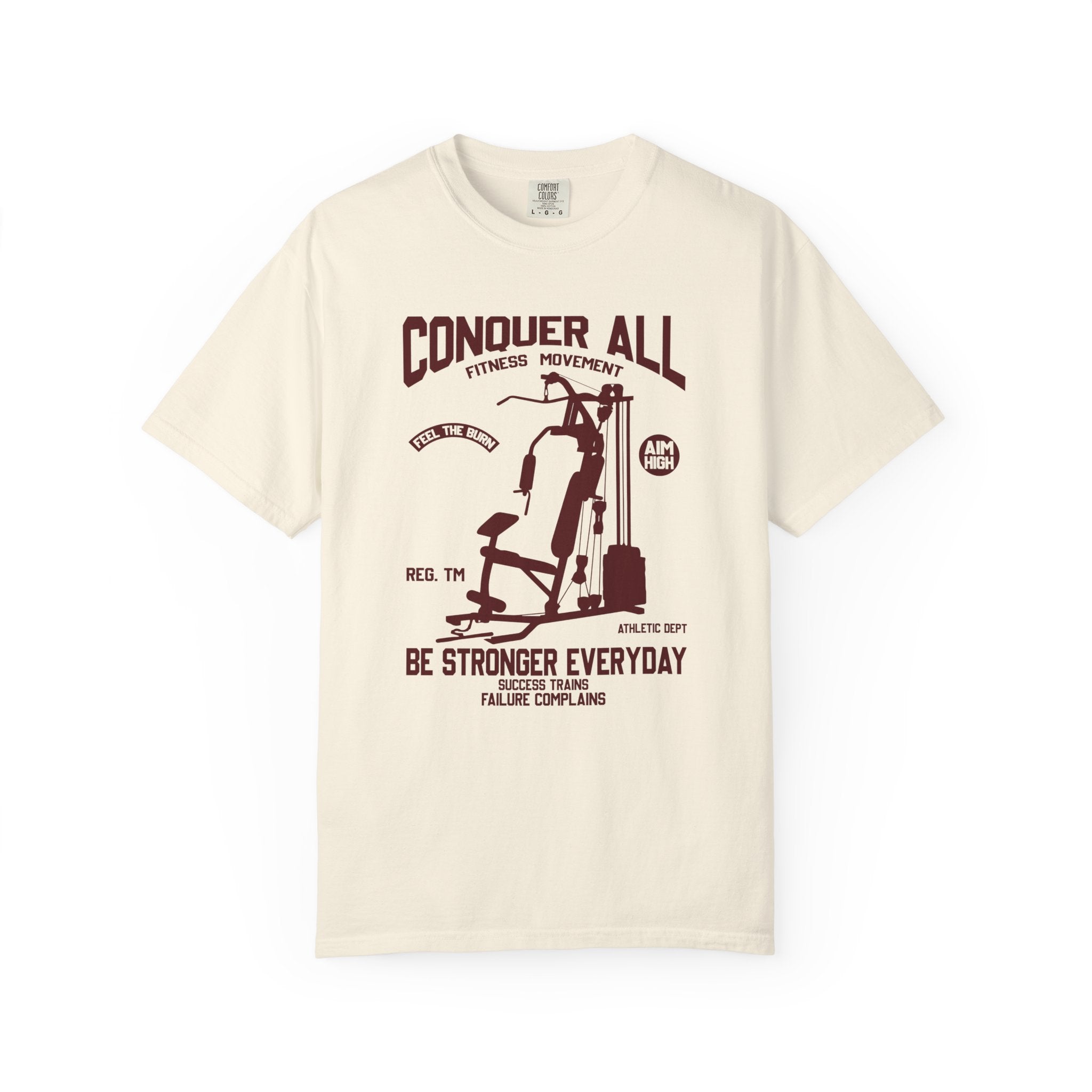 Conquer All Fitness T-Shirt - Gym Motivation Tee - Sinful Threads