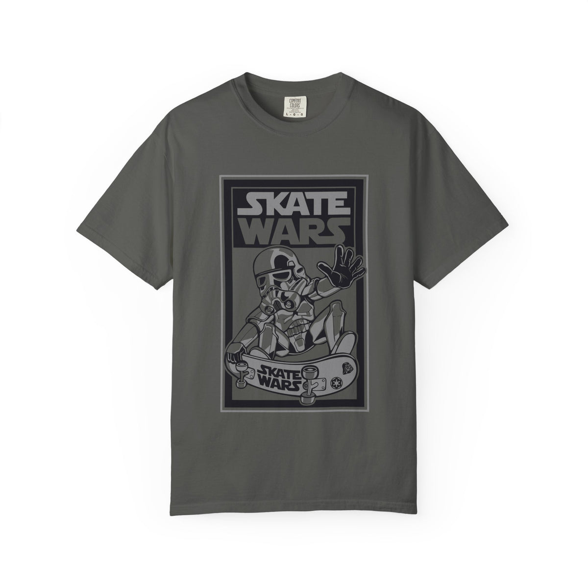 Skateboard Tee Gift - Sci Fi Trooper Funny Skate Wars