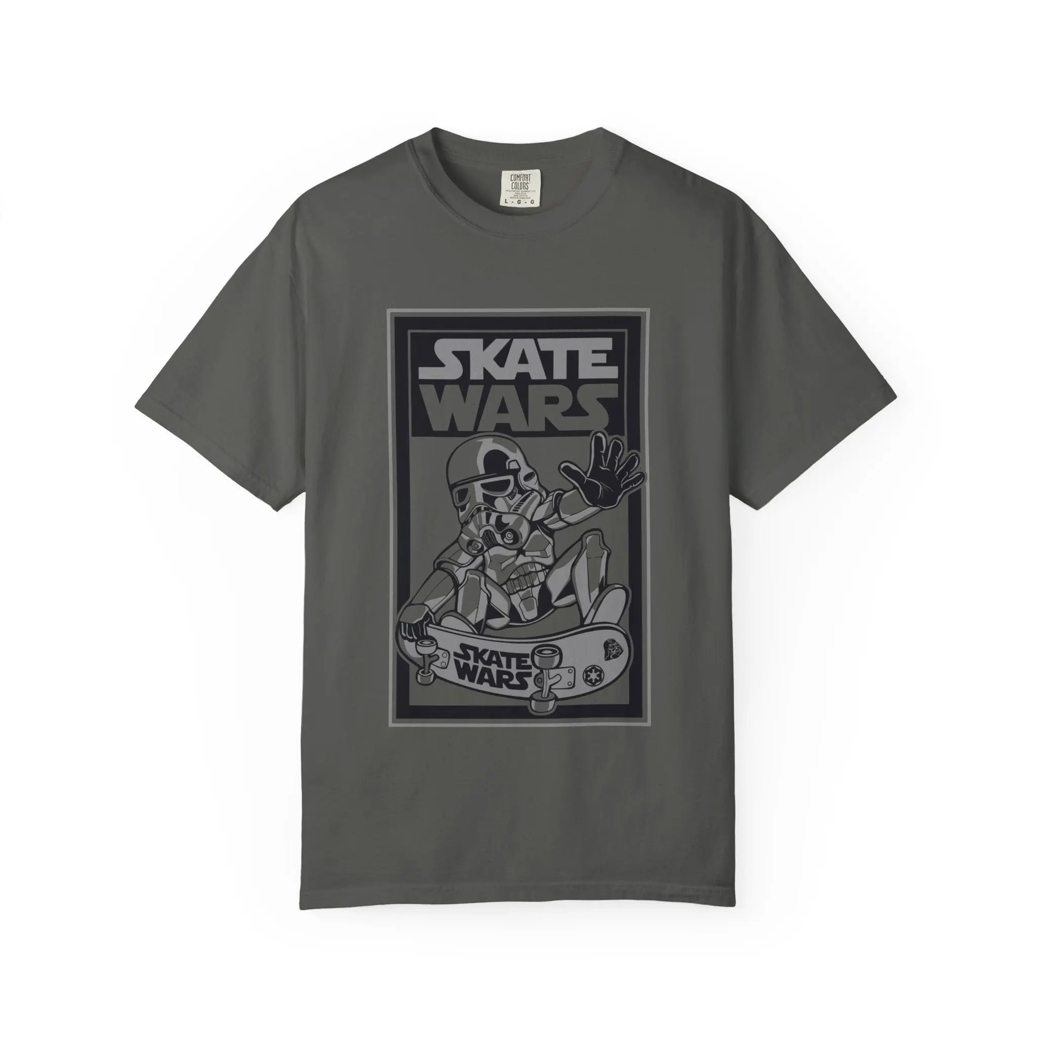 Skateboard Tee Gift - Sci Fi Trooper Funny Skate Wars - Sinful Threads