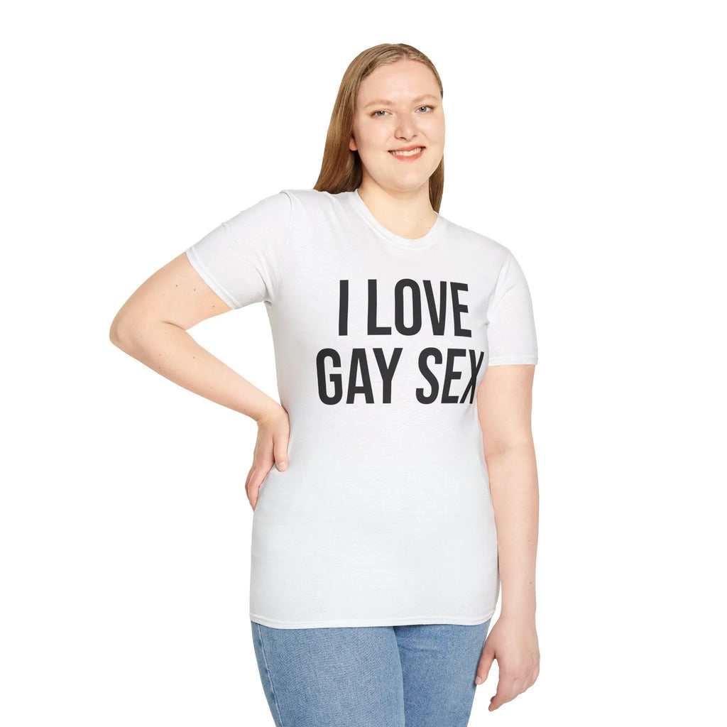 Funny Sex Positive Gay Shirt for Unapologetic Pride Printify