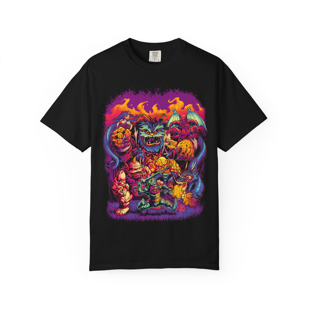 Retro Gaming Shirt - Ghosts N Goblins 80s Arcade Tee for Gamers - Sinful Threads