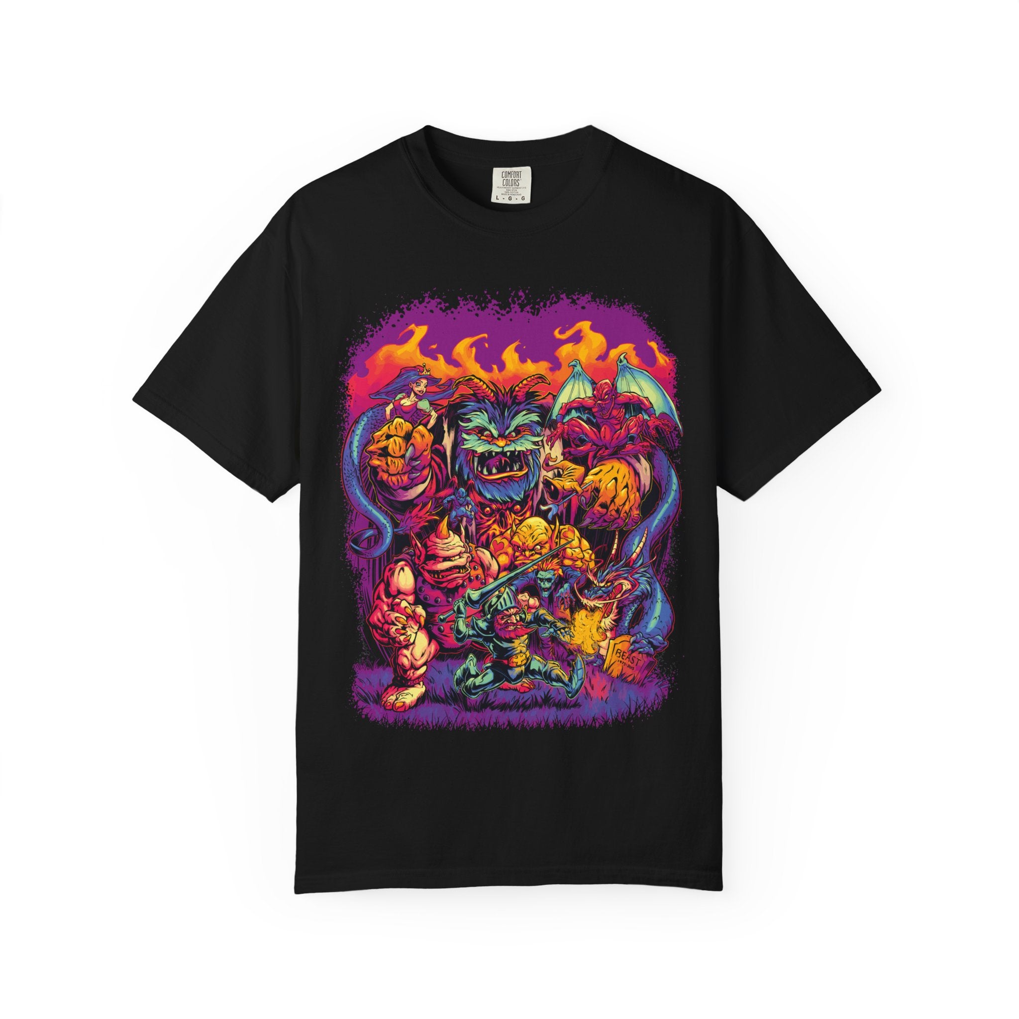 Retro Gaming Shirt - Ghosts N Goblins 80s Arcade Tee for Gamers - Sinful Threads